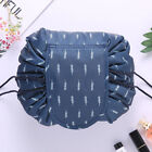 Lazy Cosmetic Bag Printing Drawstring Makeup case Storage Bag Portable Travel AU