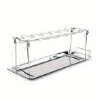Foldable Stainless Steel Barbecue Grill Rack for Chicken Legs Outdoor Cooking