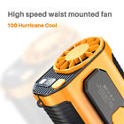Portable Belt Fan Cooling Outdoor Personal Waist Clip Fans USB Electric Cooler