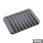 5pcs Silicone Soap Dish Storage Holder Soapbox Plate Tray Drain Box Tool Bathroom