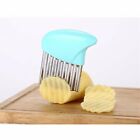 2x Stainless Steel Crinkle Cutter Wavy Vegetable Potato Chip Slicer Knife Blade
