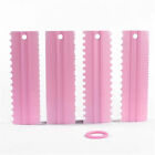4Pcs Cake Decorating Icing Smoother Edge Frosting Scraper Comb Pastry Spatulas