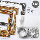 1/2Set Picture Hangers Hooks 30M Wire Photo Frame Hanging D Ring Stainless Steel