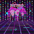 80s Neon Garlands Circle Glow in The Ultraviolet Light Supplies Party Decoration