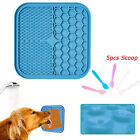 Silicone Dog Pet Lick Mat Pad Boredom Buster Slow Feeder Bath Grooming Helper AU
