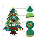 Felt Christmas Tree Set DIY with Removable Ornaments Xmas Hand Craft Decorations