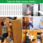 2-10Sets Furniture Anchors Anti Tip Kit Metal Anchors Wall Secure Earthquake AUS