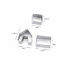 3PCS Gingerbread Christmas Stainless Steel Cutter Set House Cookie Mold Xmas