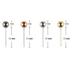 800Pcs Map Push Pins Map Tacks Round Head Tacks Steel Points Assorted Colour AUS