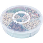 1/2x Snack Divider Container with Lid, Divided Serving Tray with Lid and Handle