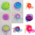 27pcs Gradient Juggling Silk Dance Magic Tricks Dancing Props Scarves Chiffon AU