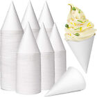 Cone Cups Snow Cone Cups Coated Leakproof Cone Cups for Slush Shave
