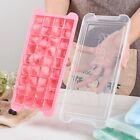 2pcs 36 Grids Silicone Ice Cube Tray With Lid Mold Maker Tool Mould Container
