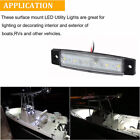 12X Marine Boat 6 LED Lamp White Cabin Deck Courtesy Light Stern Transom Lights