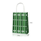24X Rugby Themed Kraft Paper Tote Bags Durable 150g Kraft Paper for Sports Fans