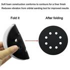 2PCS 8-Hole Soft Sponge Interface Pad for Sanding Pads and Hook 5 Inch(125MM) AU