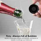 4x Silicone Sealed Champagne Stopper Red Wine Bottle Preserver Vacuum Plug Tools