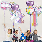 2pcs Unicorn Large Purple Foil Helium Balloon Children Birthday Party Decor AU