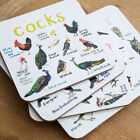 Set of 6 Bird Pun Coasters Funny Coasters for Drinks Kitchen Bar Decoration Gift