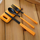 Portable Dinnerware Set Fork Folding Tableware Cutlery Chopsticks Travel