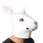 Rabbit Full Latex Head Mask Creepy Animal Halloween Costume Theater Party Toys A