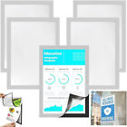 New Sign Holder Display Poster Self Adhesive Magnetic A4 Wall Windows Door Glass