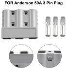 1/2/4/6/10X Anderson Style 50A 3Pin 3Pole Plug for DCDC Charger & DCDC Wiring AU