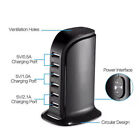 6Ports Charging Station USB Desktop Charger Rapid Tower Power Adapter Wall HUB