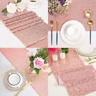 30x180cm Rose Gold Sequin Table Runner Wedding Event Party Bling Decorat Sashes