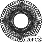 20PCS 35mm Black Lobster Clasp Swivel Trigger Clip Keychain Snap Hook Key Rings