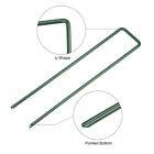 50PCS Synthetic Artificial Grass Turf Pins U Shaped Fastening Pegs Lawn Weed Mat