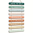 Health Wall Art Decors Positive Psychology Affirmations Wall Wooden Hanging