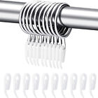 100 Sets Curtain Rings Hooks Window Multipurpose Metal Hooks Clips Ring Hanging