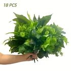 18Pcs Outdoor Artificial Plants UV Resistant Real Touch Fake Greenery Stems Faux