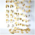 4M Gold Paper Star Hanging String Garland Party Wedding Birthday Decor AUS