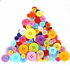 1000x Candy Button Resin Round Mixed Color 9-20mm Craft Plastic Sewing Christmas