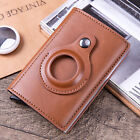 1 PU Leather Airtag Wallet Bag Card Holder Smart Anti-lost Protective Cover RFID