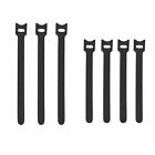 200PCS Magic Cable Ties Reusable Hook and Loop Cable Ties Organiser Cords Black