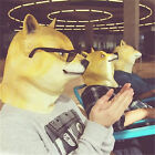 1X Dog Latex Head Mask Creepy Animal Halloween Costume Theater Creepy Party Toys