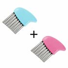 2x Stainless Steel Crinkle Cutter Wavy Vegetable Potato Chip Slicer Knife Blade