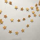 4M Gold Paper Star Hanging String Garland Party Wedding Birthday Decor AUS