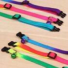 12PCS Dog Kitten Puppy Collar Adjustable Harness Pet Cat Neck Strap with Bell AU