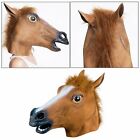 Horse Head Mask Female Latex Prop Animal Cosplay Costume Party Halloween