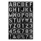 DIY Black Plastic Numerical Letter Symbol Inkjet Template for Wall Furniture