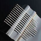12PCS Easy Self Threading Hand Sewing Needles Assorted Sizes for DIY Stitching