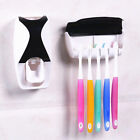 5 Toothbrush Holder Automatic Toothpaste Dispenser Set SqueezerStand Hnadfree