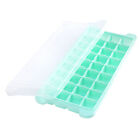 2pcs 36 Grids Silicone Ice Cube Tray With Lid Mold Maker Tool Mould Container