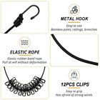 Portable Clothesline with 12 Clothespins,Windproof Travel Stretchy Retractable