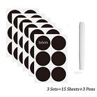 Jar Labels Bottle Stickers Blackboard Chalk Pen Kitchen Pantry Spice AUS