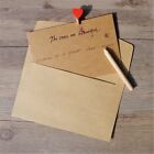 100PCS Recycled Khaki Kraft Envelopes for Wedding Cards FREE Postage- A Grade AU